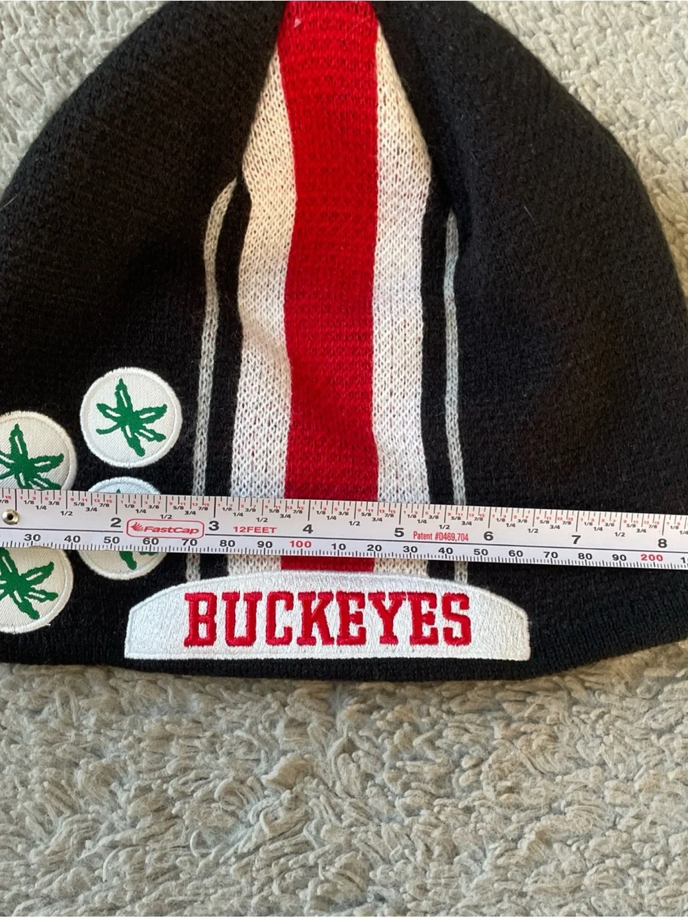 Ohio State Buckeyes Helmet Beanie Hat Youth Boys OSU Official Headwear